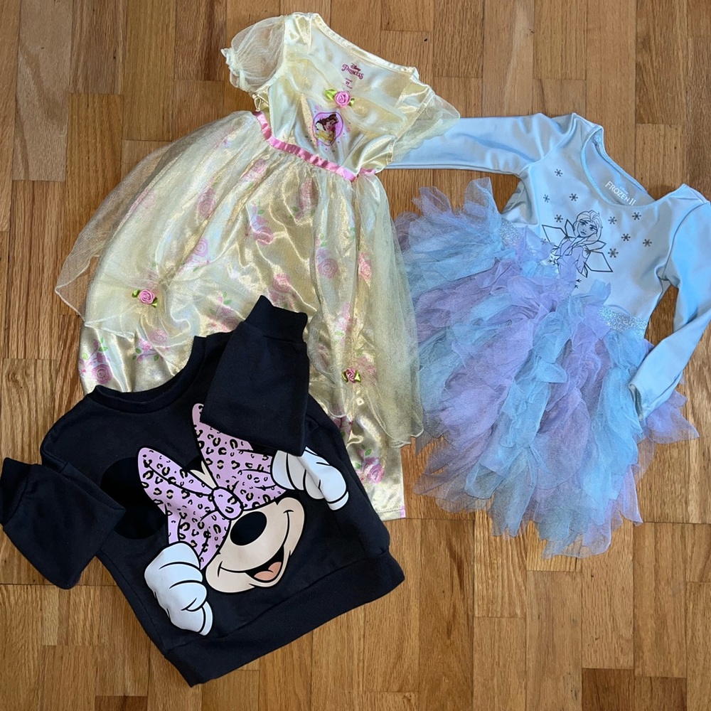 Disney Bundle 2T Frozen, Belle & Minnie Sweater